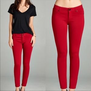 🌷REDUCED! Skinny Jeans in Red SIZE MEDIUM